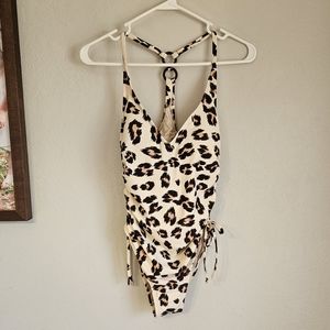 Kona Sol Animal Print One Piece Swimsuit